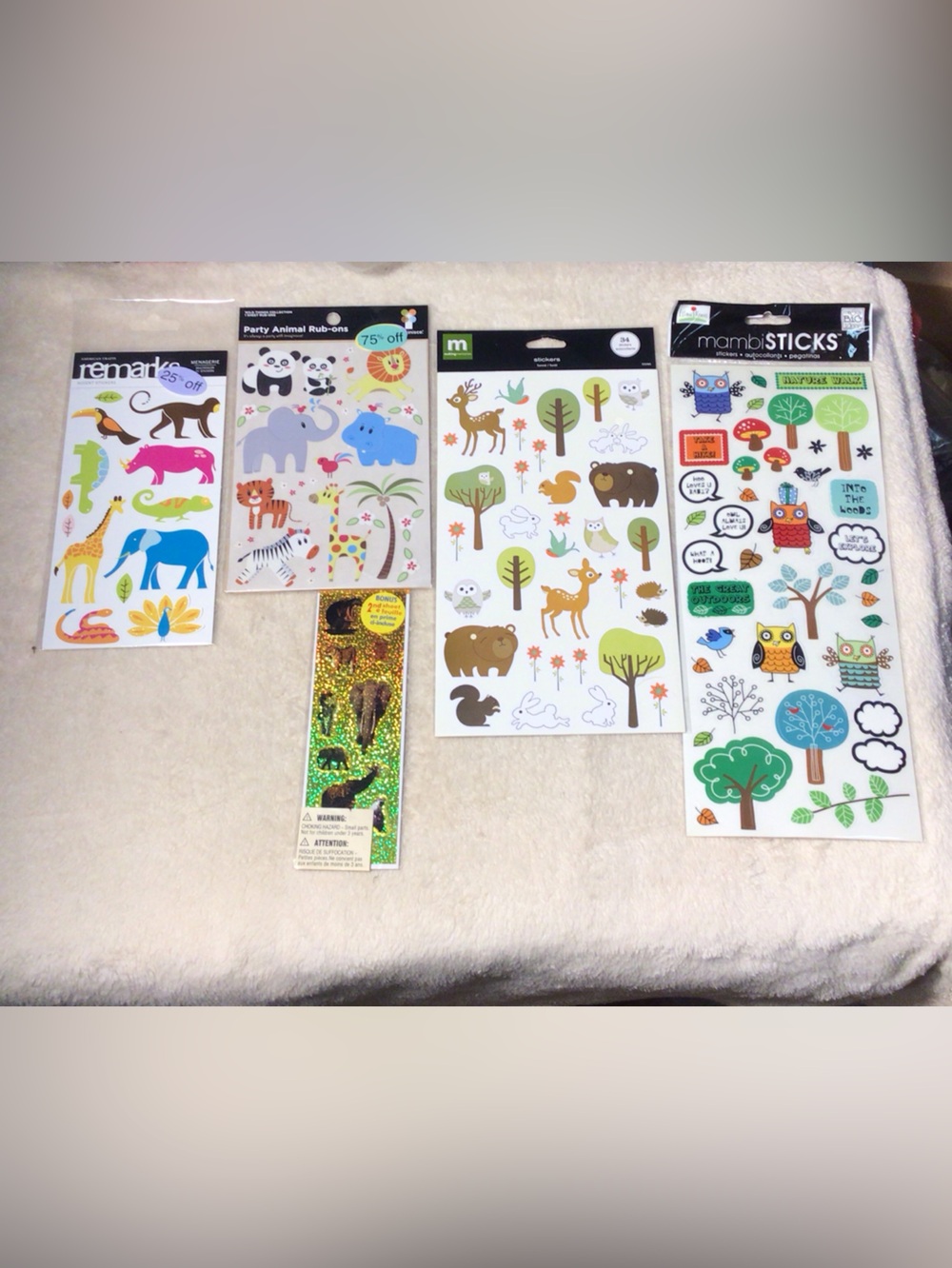 Animal themed stickers